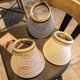 thumbnail image 2 of GOOHOCHY 1 sombrero de paja de moda, para el sol, unisex, para verano y exteriores (beige)., 2 of 8