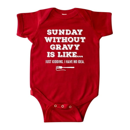 

Inktastic Sunday Without Gravy Gift Baby Boy or Baby Girl Bodysuit