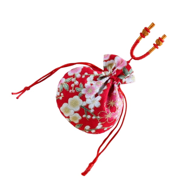 Minnieouse Bolsita con cordón, estilo chino Vintage, para colgar en el cuello, bolsas de fragancia, regalos, embalaje, colgante, recuerdo de fiesta, Ropa, zapatos y accesorios Miscelánea Rojo Minnieouse AP018006-01