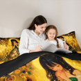 thumbnail image 4 of spefrowx Mid-Century Prayer Woman Queen Bedding for Girls, Western Classic Princess Bedding Comforter Set Queen, Black Reversible, 7 Pieces, 4 of 6