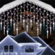 thumbnail image 3 of Luces LED de carámbanos para exteriores, cadena de luces navideñas conectables, cortina de ventana, luces de hadas para decoración de patio y jardín, 5-40 m, 3 of 5