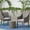 Grey/Silver, variant on Philip Outdoor 3 Piece Wicker Chat Set with Cushions, Multibrown, Beige
