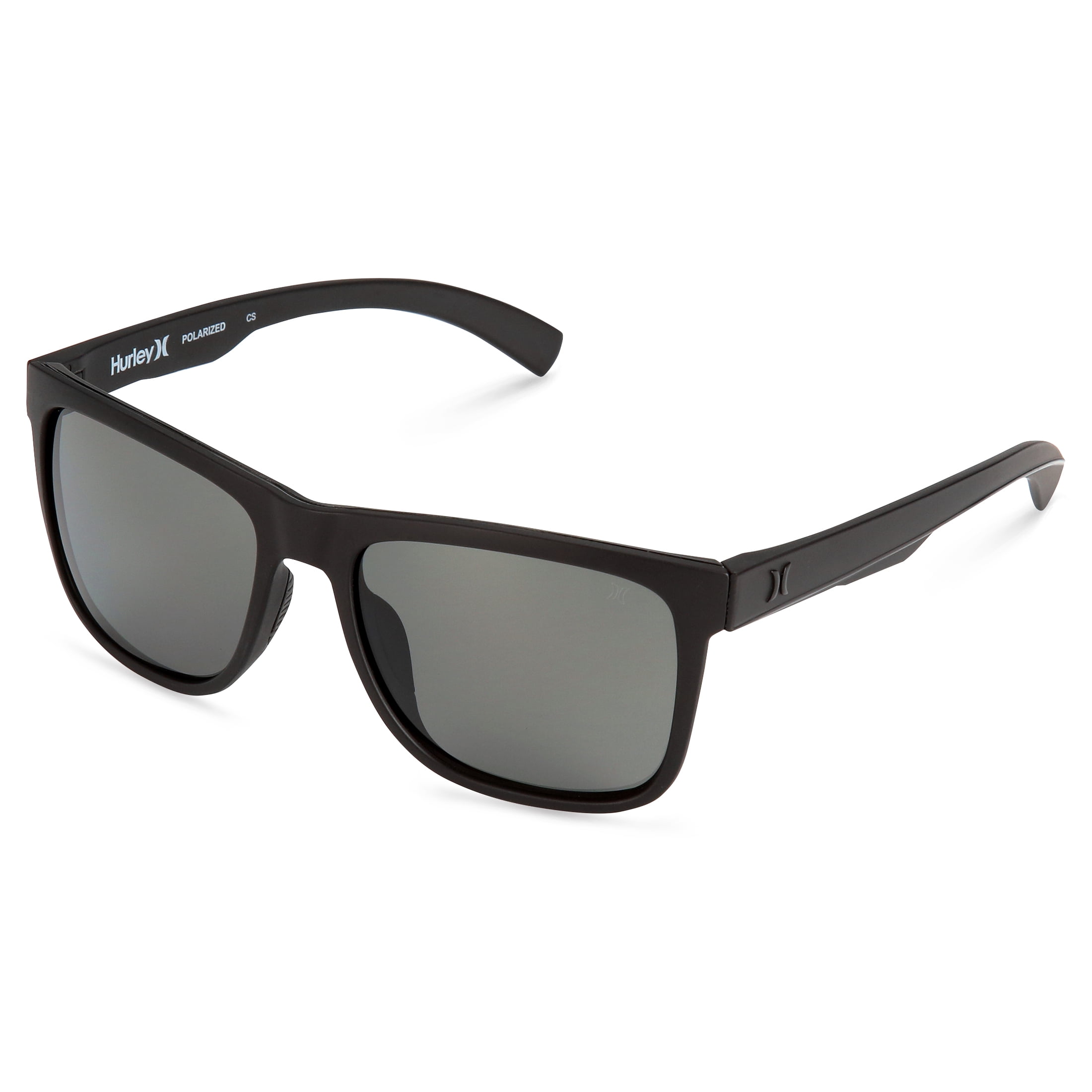 Hurley Men's Rx'able Sport Polarized Sunglasses, HSM3007P Peak, Matte  Black, 56-17-135, with Case