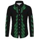 thumbnail image 1 of Camisa de moda con solapa para hombre, diseño geométrico a rayas de colores, camiseta popular, informal, suave y cómoda para fiestas al aire libre, 1 of 6