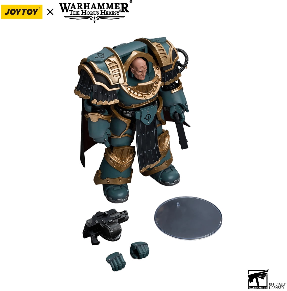 Joytoy - Warhammer 40K: The Horus Heresy - Sons Of Horus: Legion Praetor in Cataphractii Terminatopr Armor 1/18 Figure
