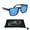Matte Black Mirror Blue, variant on proSPORT Safety Sunglass Men Large Wide Big Tall Huge Protective Z87 Lens Outdoor Work Glasses