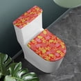 thumbnail image 2 of HELLHERO Maple Leaf Toilet Lid Cover Set Adjustable Toilet Lid Seat Cover Set & 2-Piece Stretch Elastic Bottom, 2 of 8
