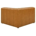 thumbnail image 5 of Modway Bartlett 4-Piece Modern Faux Leather Sectional Sofa in Tan, 5 of 10