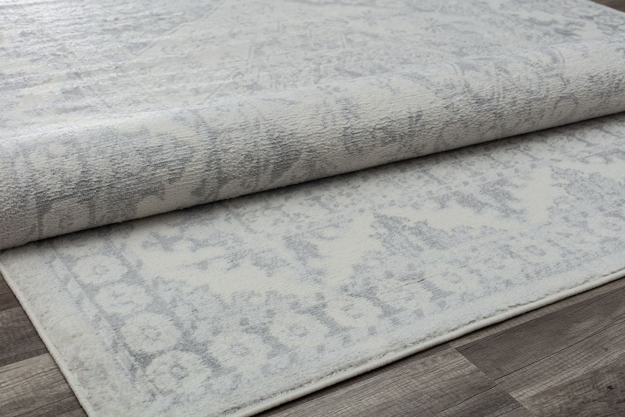 Rugs America Gallagher GL30A Grey Mist Vintage Transitional Area Rug, 8'x10'