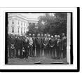 thumbnail image 2 of Historic Framed Print, Hoover & foreign newspaper men, 5/28/29, 17-7/8" x 21-7/8", 2 of 9