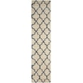 thumbnail image 2 of Nourison Amore Shag Trellis Ivory/Blue 2'2" x 10' Area Rug, (10' Runner), 2 of 8