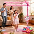 thumbnail image 2 of New Star, Multifunctional, Karaoke Microphone Toy, Adjustable Stand, Portable, Kids Singing Machine, Colorful LED Lights, Echo Effects, Best Birthday/Christmas Gift, 2 of 8