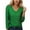 1Green159, variant on Women'S T Shirts V Neck Elegant Glittering Subtle Shine Sophisticated Everyday Vibe Work Long Sleeve Solid Color Comfort Soft Casual Daily Wear Tops