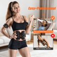 thumbnail image 3 of Cinturón de entrenamiento y tonificación abdominal BLASET con estimulador muscular, 3 of 7