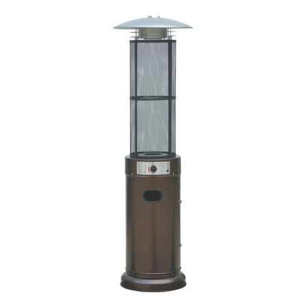 Belleze Outdoor Patio Heater Pyramid Circle Round Glass Tube With