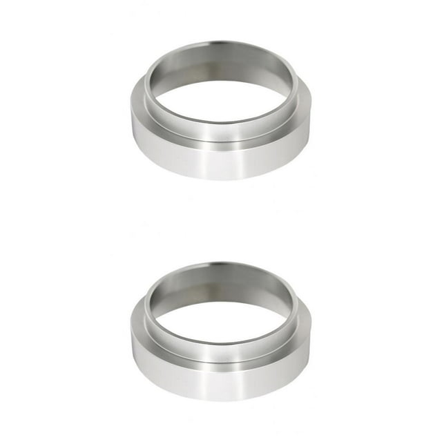 dosificador de café de aluminio de 2 piezas, embudo dosificador de espresso, duradero, práctico Macarena Anillo dosificador de café inteligente