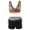 Orange, variant on Women's Bikini Set Printed Two Piece Fashion Sexy Swimsuit with Removable Bra Pads No Underwire for Beach Vacation,Blue,L
