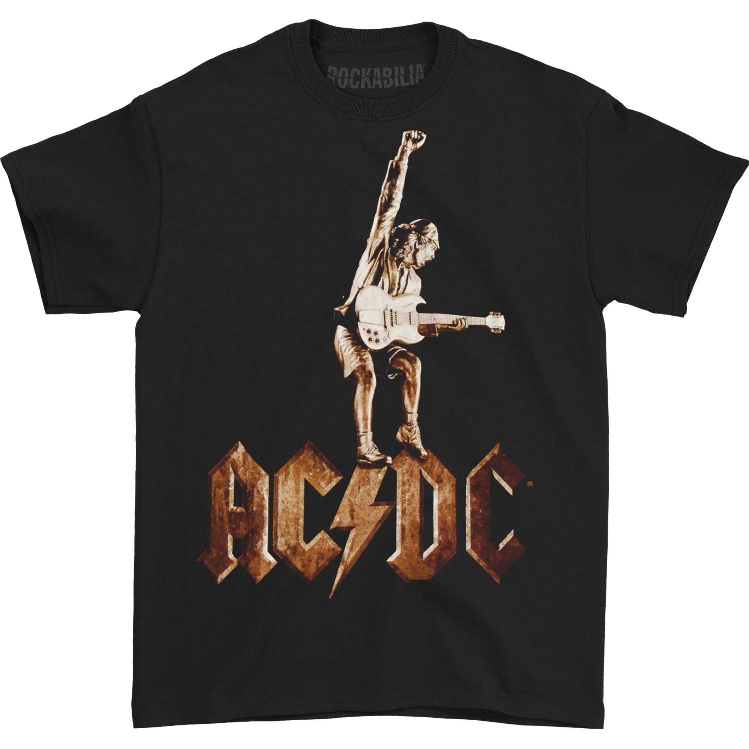 ACDC AC/DC Men's Angus Statue Tshirt Medium Black