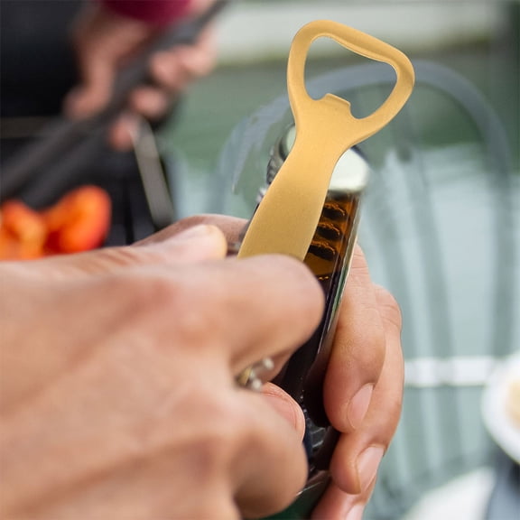 LIFKOME Golden Stainless Steel Vial Bottle Opener Tool for Home Use and Portable 3pcs