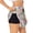 Black, variant on Retro Musi Disco Printed 2 in 1 Women's Workout Shorts for Athletic Gym Running Shorts with Phone Pockets-