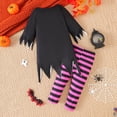 thumbnail image 6 of Girls Witch Dress with Hat, Broom & Tights – Glitter Tulle Princess Outfit for Halloween Party Dress-Up Play & Birthday (8#Black/18M), 6 of 9
