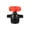 Red, variant on 1/2 Inch Rotating Sprinkler Head, 360 Degree Automatic Lawn Sprinkler for Garden Irrigation System