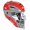 SCARLET/GPH, variant on All Star Mvp2500 Two Tone Catchers Helmet Maroon/Grey