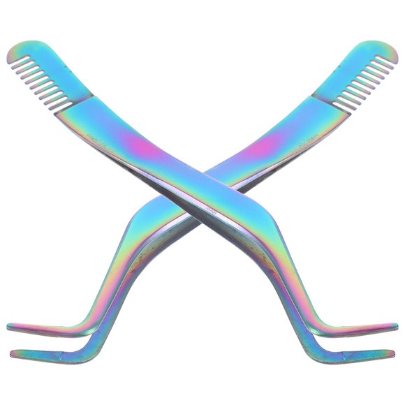 CIMAXIC 2Ud Herramienta Pinza Para Pestañas Inoxidable Aplicador Ergonómico Para Maquillaje