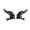 Black, variant on 1pair Devil Horn Shape Hairpins Hot Girls Goth Duckbills Hair Clip Halloween Goth Ponytail Braids Hair Clip for Woman