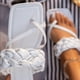 thumbnail image 1 of Pantuflas de playa informales para mujer, con punta abierta, tejidas, con fondo plano y punta cuadrada Wmkox8yii ytu3564, 1 of 3