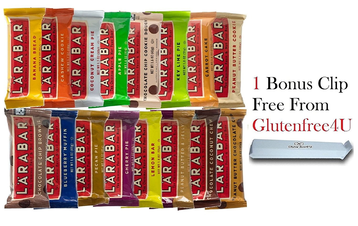 LARABAR 16Flavor Variety (1 of each) + 1 Bonus clip from Glutenfree4U