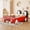 red+black, variant on Daatumm Twin Racing Platform Bed with Dynamic Speed Accents & Rolling Wheels - Vibrant Red Upholstered Bed Frame for Immersive Playrooms & Themed Bedrooms