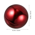 thumbnail image 2 of Colored Reflective Gazing Ball Polished Garden Decor for Outdoor Spaces, 2 of 8