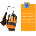 thumbnail image 4 of 1 par de guantes de jardinería, guantes antideslizantes de cuero PU, guantes de equitación para jardín, guantes de trabajo al aire libre, 4 of 5