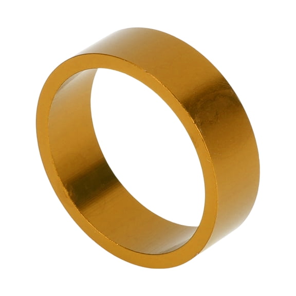 Unique Bargains Bike Headset Spacer, 10mm MTB Bicycle Headset Stem Fork Washer Universal for 1 1/8 Inch Front Stem Fork Threadless Aluminum Alloy Gold Tone