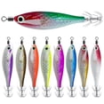 thumbnail image 3 of Anzuelo Calamar Luminoso Que Brilla en Cebo para Pesca Nocturna ( ) Rojo Y Blanco, 3 of 9