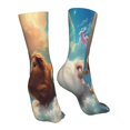 thumbnail image 7 of Fuzoiu Cloud Guinea Pig Print Crew Socks,Casual Athletic Gym LightWeight Thin Socks,Casual Crew Socks for Men Woman,Calf Length Crew Socks, 7 of 7