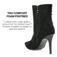 thumbnail image 3 of Journee Collection Womens Deandra Tru Comfort Foam Inside Zip Stiletto Booties, 3 of 6