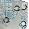thumbnail image 5 of Ambesonne Quatrefoil Grommet Curtain, Tangled Modern Tile, 50" x 54", Blue Tan White, 5 of 6