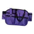 thumbnail image 4 of Riñonera de enfermera, bolsa organizadora de enfermería con múltiples bolsillos, bolsa para el cinturón, delantal de cadera Violeta, 4 of 9