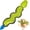 Snake, variant on Green Snake Oxford Launching Flying Dog Toy Slingshot Chase Fetch Training Interactive Dog Toy Durable Stuffed Animal Dog Squeaky Toy for Medium Large Dogs Toy Gift 40.5cm/15.94in