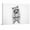 B, variant on XaaKee Art Prints Canvas Raccoon Bathroom Animal Cute Wildlife Whimsical Sketch Illustration Inner Framed 18*12Inch