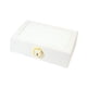 thumbnail image 5 of Organizador de joyas de viaje, mini joyero para anillos, pulseras y pendientes. Blanco, 5 of 7