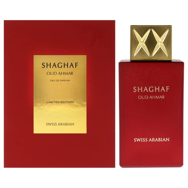 Perfume Swiss Arabian Shaghaf Oud Ahmar para Mujeres y Hombres 75 ml