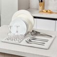 thumbnail image 4 of Kitchen Counter Drain Racks Washable Rubber Drying Rack Mats For Dishes, 4 of 5