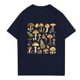 thumbnail image 3 of NAMTYQX Mens T-Shirts Lightweight Lounge Patterned Crew Neck Cool Plus Size Airoft Casual Short Sleeve Relaxed Fit Hawaiian Shirt for Men Navy Size M, 3 of 5