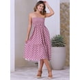 thumbnail image 2 of DARING DIVA Women's Summer Smocked Waist Flowy Maxi Skirts XS Purple Floral, 2 of 6