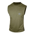 thumbnail image 2 of srobpty Mens Summer Solid Sleeveless Round Neck Tank Tops With Pocket for Beach and Workout Daily Wear, 2 of 5