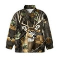 thumbnail image 4 of Uorisanigo Kids Girls Sweatshirt Casual Long Sleeve Pullover Top Oversized Camo Hunting Deer Quarter Zipper Cropped Sweatshirt Teen Girl Comfy Pullover Jackets Sweaters Fall Clothes, 4 of 7