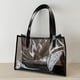 thumbnail image 3 of Bolsa de almacenamiento de viaje transparente DQrwqpou Bolso de mano de PVC para mujer, 3 of 9
